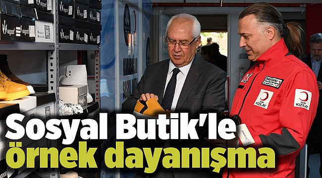 Sosyal Butik'le örnek dayanışma