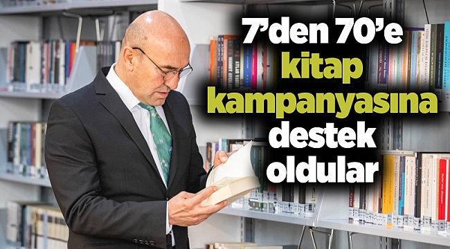 7’den 70’e kitap kampanyasına destek oldular