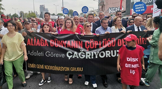 Asbestli gemiye karşı dava açıldı; İzmir buna geçit vermeyecek