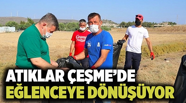 Atıklar Çeşme’de eğlenceye dönüşüyor