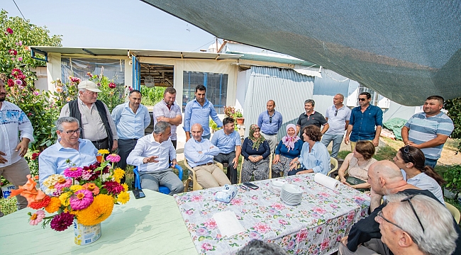 Başkan Tunç Soyer Beydağ&#039;da üreticilerle buluştu