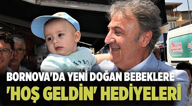 Bornova&#039;da yeni doğan bebeklere &#039;hoş geldin&#039; hediyeleri