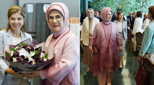 Emine Erdoğan, kadın büyükelçi ve büyükelçi eşleriyle buluştu