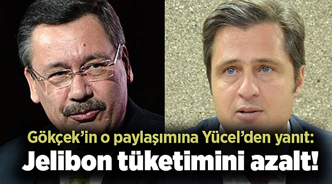 Gökçek’in o paylaşımına Yücel’den yanıt: Jelibon tüketimini azalt!