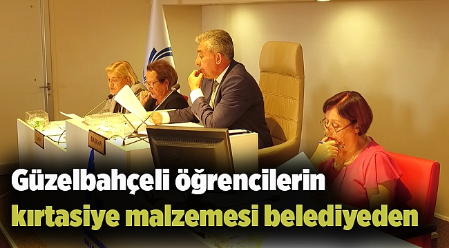 Güzelbahçeli öğrencilerin kırtasiye malzemesi belediyeden