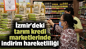 İzmir'deki tarım kredi marketlerinde indirim hareketliliği