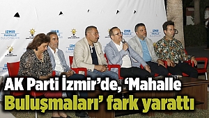 AK Parti İzmir’de, ‘Mahalle Buluşmaları’ fark yarattı