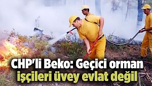 CHP'li Beko: Geçici orman işçileri üvey evlat değil