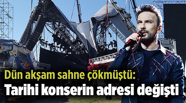 Dün akşam sahne çökmüştü: Tarihi konserin adresi değişti