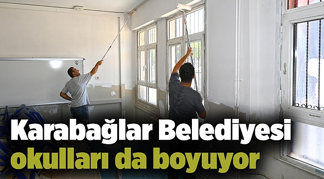 Karabağlar Belediyesi okulları da boyuyor