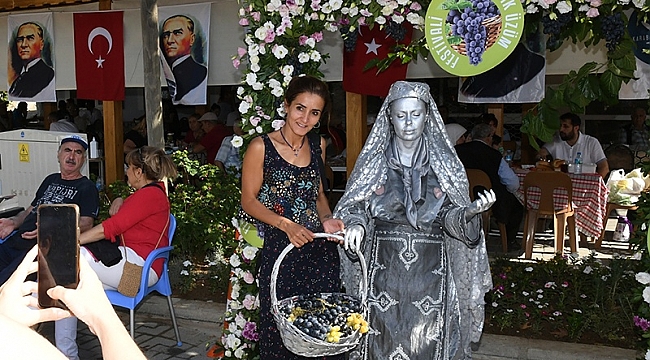 Kavacık Üzüm Festivali'ne yoğun ilgi