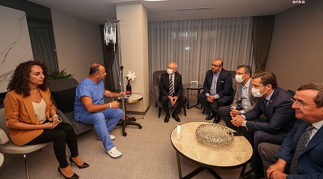 Kılıçdaroğlu, Ednan Arslan'ı hastanede ziyaret etti
