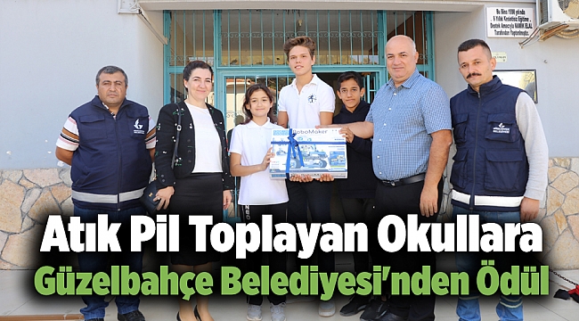 Atık Pil Toplayan Okullara Güzelbahçe Belediyesi'nden Ödül