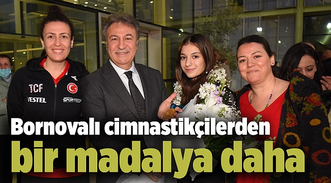 Bornovalı cimnastikçilerden bir madalya daha