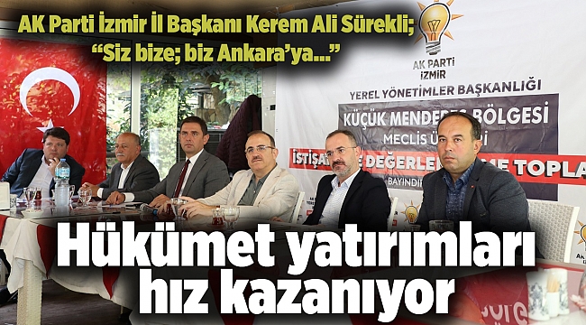 Hükümet yatırımları hız kazanıyor