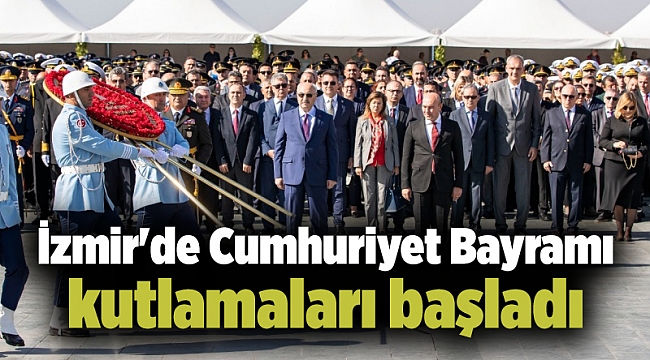 İzmir'de Cumhuriyet Bayramı kutlamaları başladı