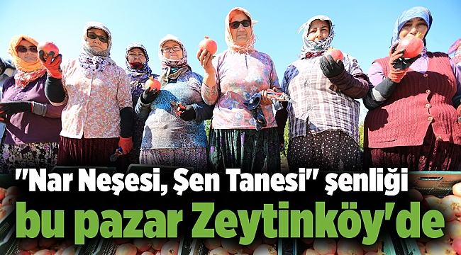 "Nar Neşesi, Şen Tanesi" şenliği bu pazar Zeytinköy'de