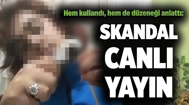 Uyuşturucu kullanırken sosyal medyada canlı yayın yapan kadın gözaltına alındı