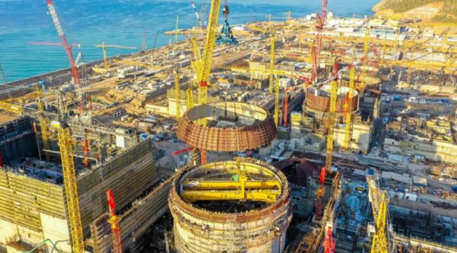 Akkuyu NGS'nin ilk ünitesinde ana işler tamamlandı