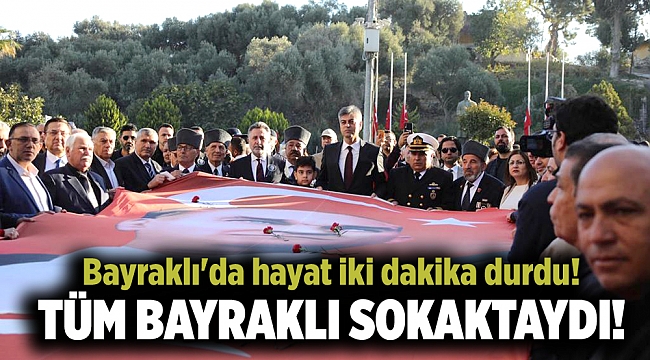 Bayraklı'da hayat iki dakika durdu!