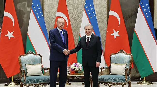 Erdoğan'a, Özbekistan’ın en büyük devlet nişanı takdim edildi