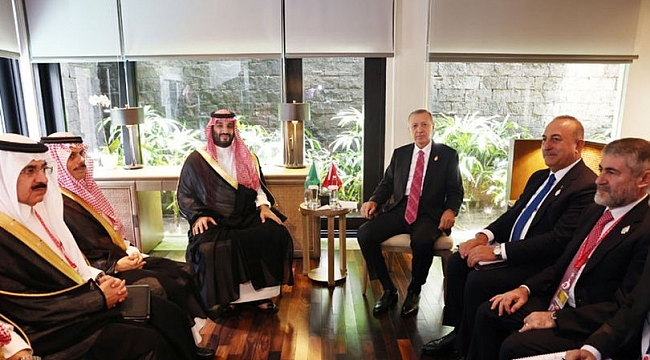 Erdoğan, Veliaht Prens bin Selman ile görüştü