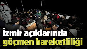 İzmir açıklarında göçmen hareketliliği