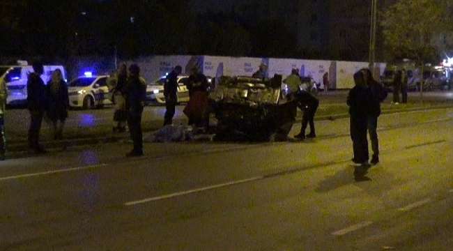 İzmir’de kontrolden çıkan otomobil takla attı: 1 ölü, 1 yaralı