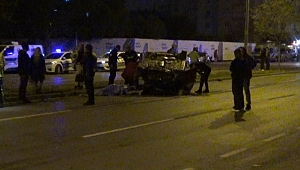 İzmir’de kontrolden çıkan otomobil takla attı: 1 ölü, 1 yaralı