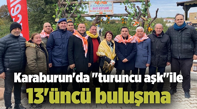 Karaburun'da "turuncu aşk" ile 13'üncü buluşma