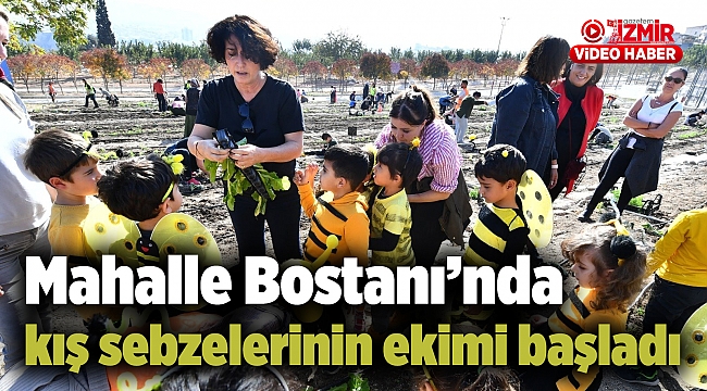 Mahalle Bostanı'nda kış sebzelerinin ekimi başladı
