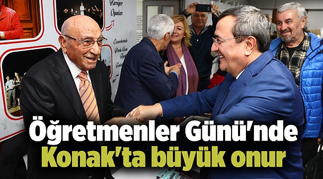 Öğretmenler Günü'nde Konak'ta büyük onur