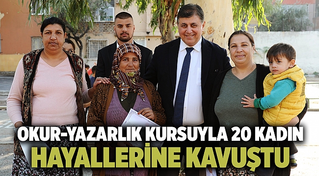 OKUR-YAZARLIK KURSUYLA 20 KADIN HAYALLERİNE KAVUŞTU