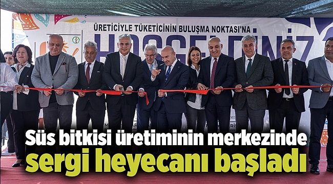 Süs bitkisi üretiminin merkezinde sergi heyecanı başladı