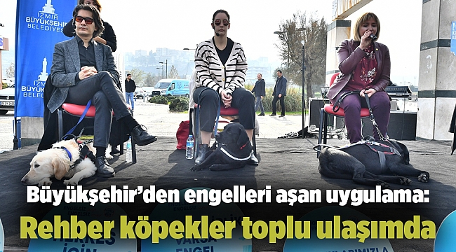 Büyükşehir’den engelleri aşan uygulama: Rehber köpekler toplu ulaşımda