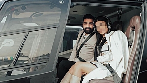 Çete lideri evlilik teklifine helikopterle gitti
