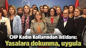 CHP Kadın Kollarından iktidara: Yasalara dokunma, uygula