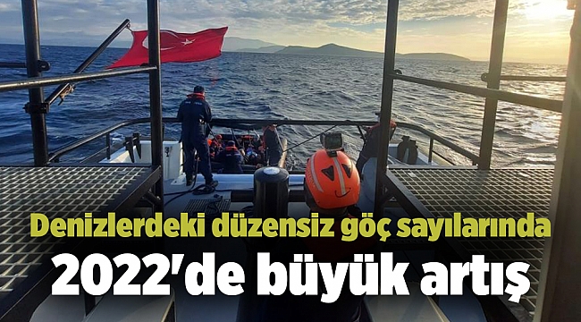 Denizlerdeki düzensiz göç sayılarında 2022'de büyük artış