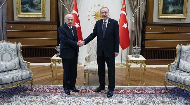 Erdoğan, MHP lideri Bahçeli'yi kabul etti