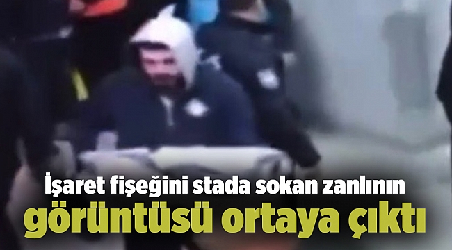İşaret fişeğini stada sokan zanlının görüntüsü ortaya çıktı