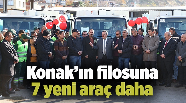 Konak’ın filosuna 7 yeni araç daha