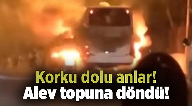 Korku dolu anlar... Alev topuna döndü!