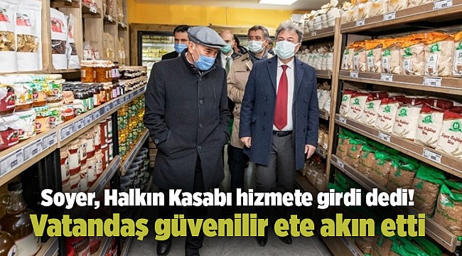 Soyer, Halkın Kasabı hizmete girdi dedi! Vatandaş güvenilir ete akın etti