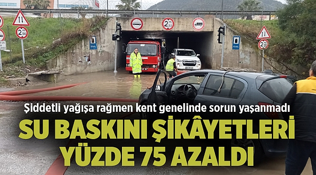 Su baskını şikâyetleri yüzde 75 azaldı