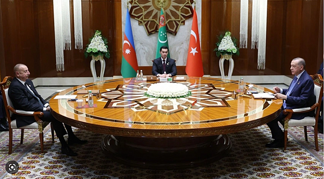 Türkmenistan'da üçlü zirve! Erdoğan'dan Türkmen gazı ve elektrik açıklamaları...
