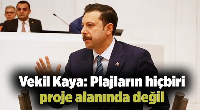 Vekil Kaya: Plajların hiçbiri proje alanında değil