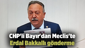 CHP'li Bayır'dan Meclis'te Erdal Bakkallı gönderme