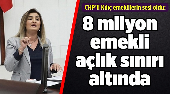 CHP’li Kılıç emeklilerin sesi oldu: 8 milyon emekli açlık sınırı altında
