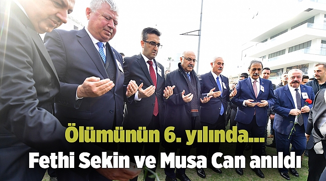 Fethi Sekin ve Musa Can anıldı