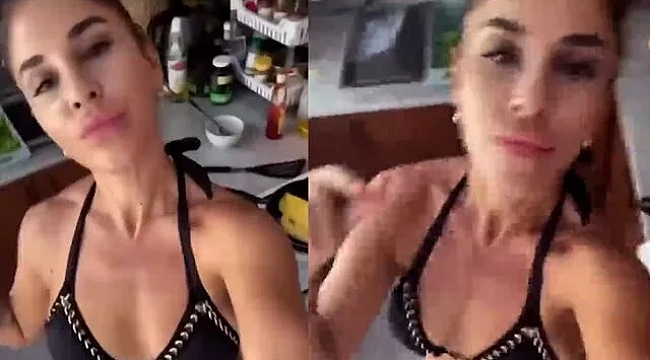 Irmak Ünal&#039;dan bikinili omlet dansı! Olay yarattı